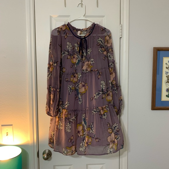 Xhilaration Dresses & Skirts - purple floral dress